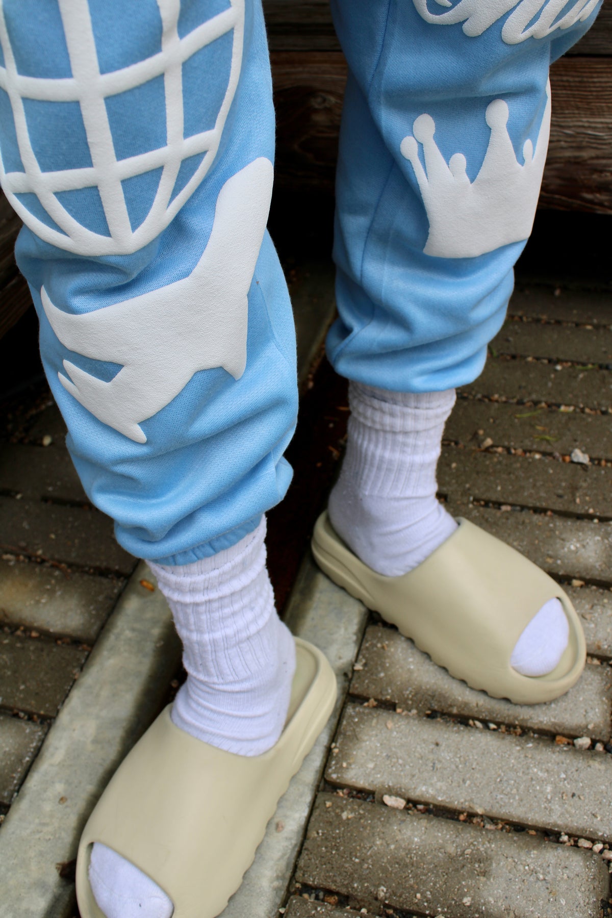 'Think Global' Sweatpant - Baby Blue