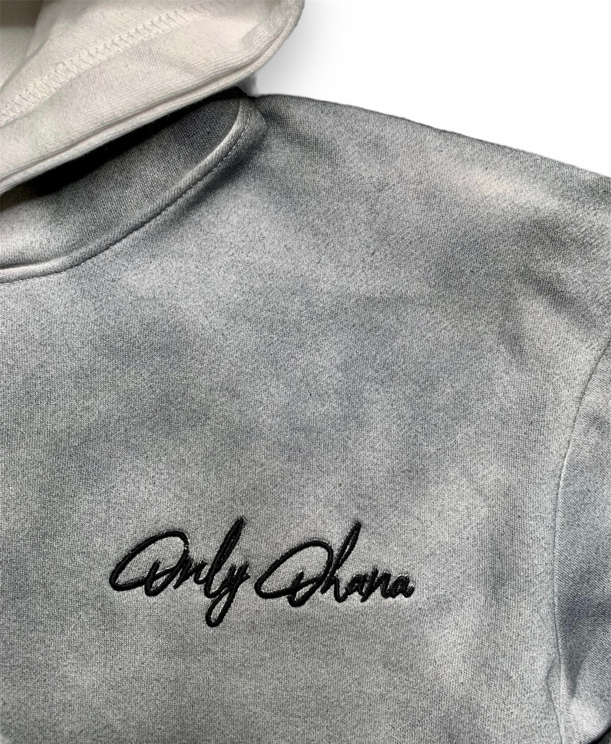 Signature Cropped Pull-Over - Cement Tie Dye