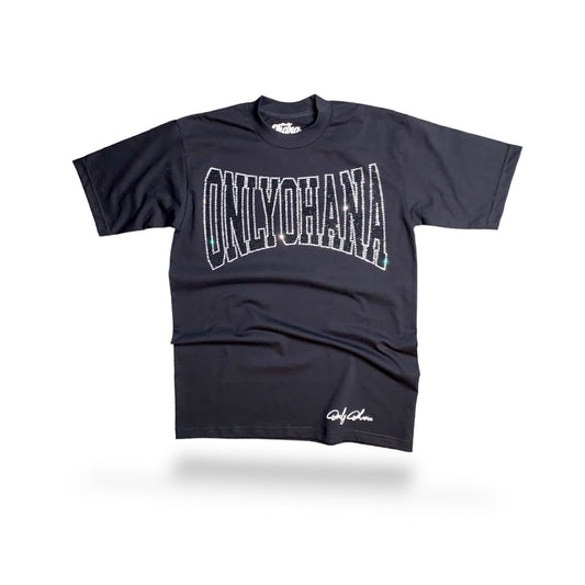 Only Ohana Rhinestone - Black