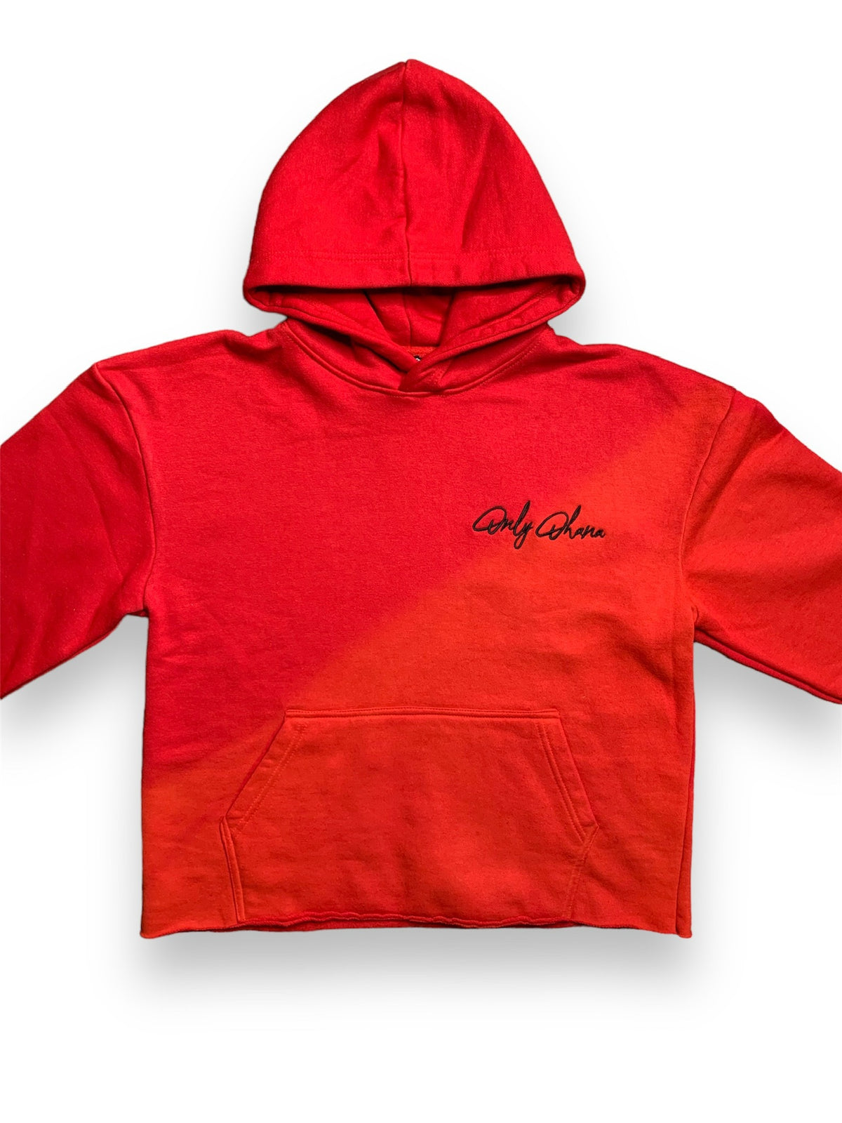 Signature Cropped Pull-Over - Fire Tie Dye