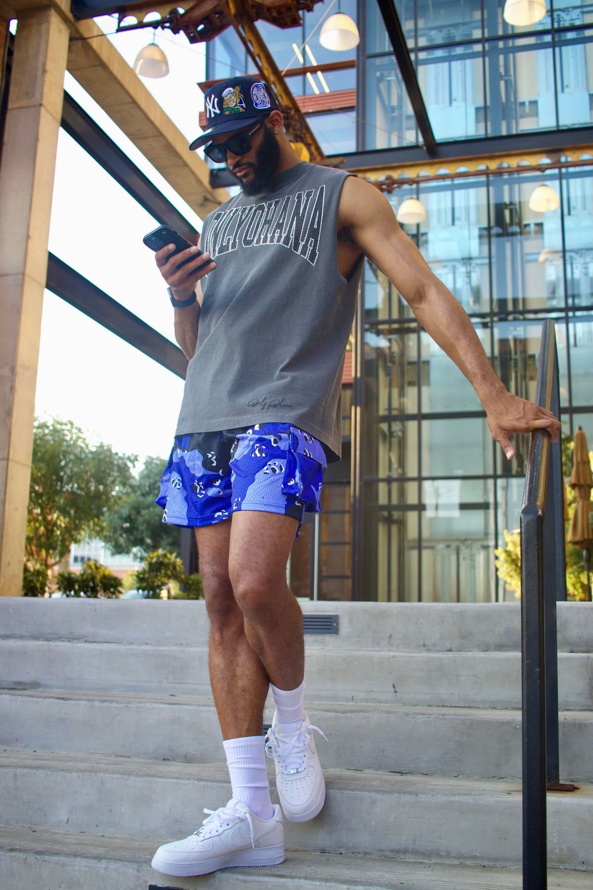 Desert Camo Cargo - Royal Blue