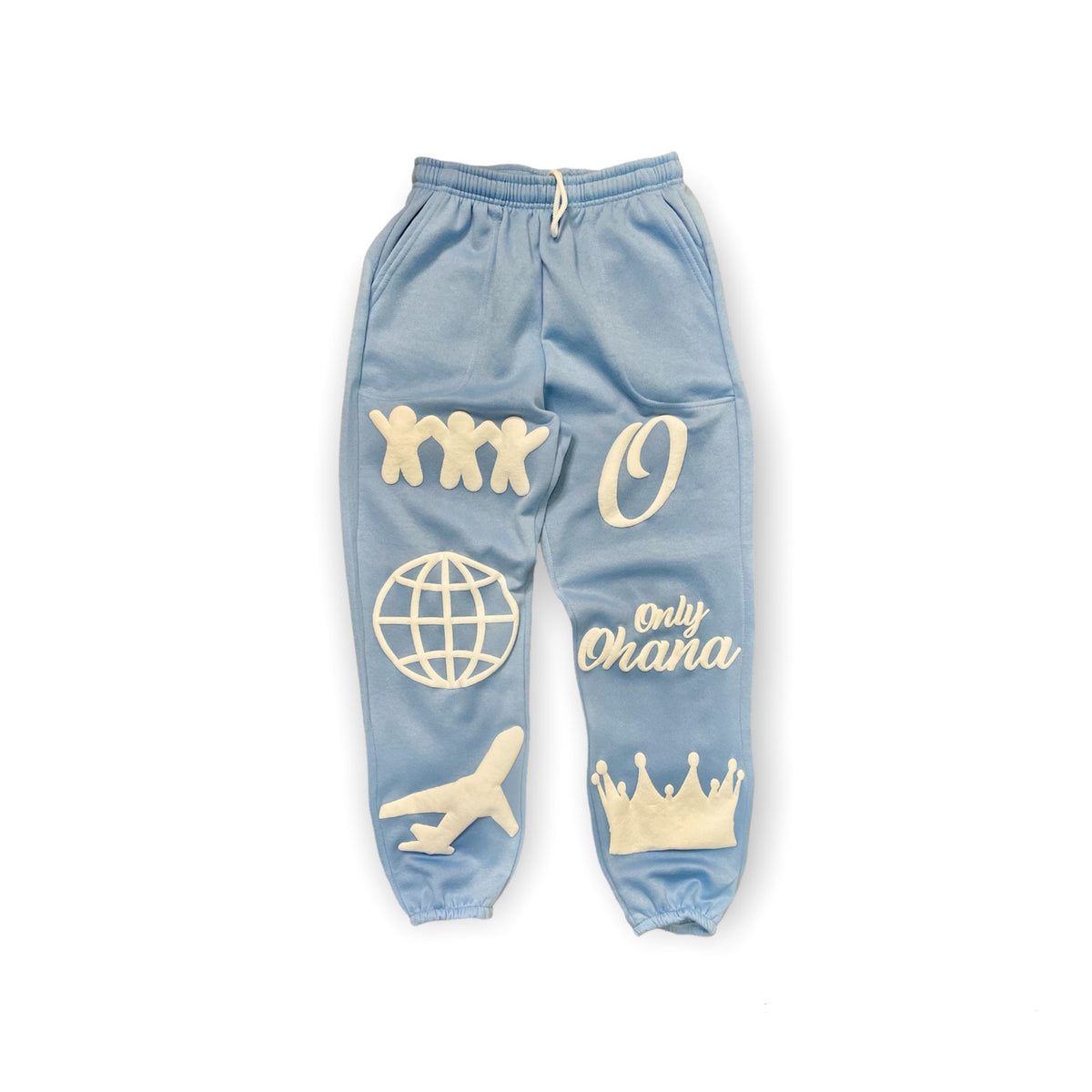 'Think Global' Sweatpant - Baby Blue