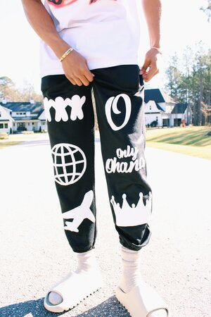 'Think Global' Sweatpant - Black