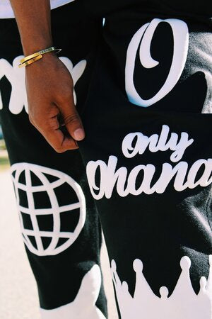 'Think Global' Sweatpant - Black