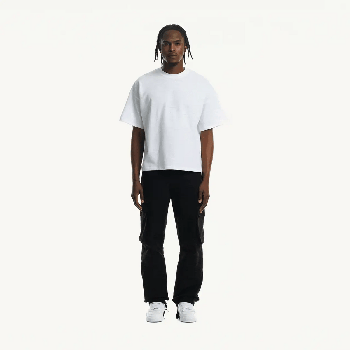 White Oversized Boxy Tee